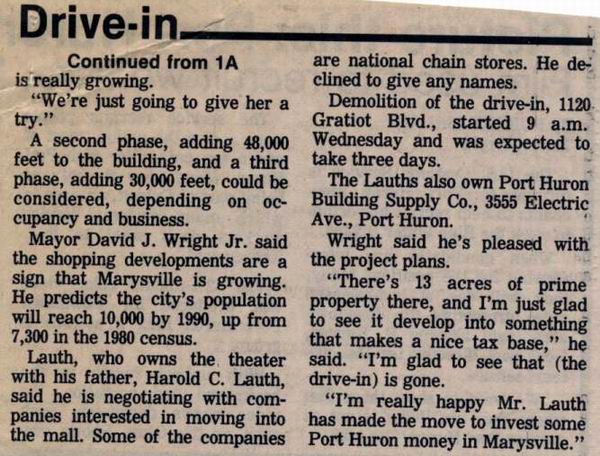 Marysville Drive-In Theatre - Demo Article (newer photo)